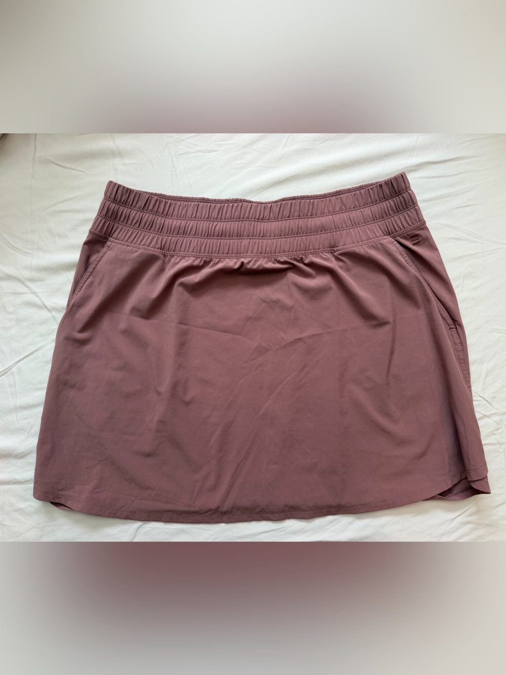 Women’s Mauve Elastic-Waist Skirt